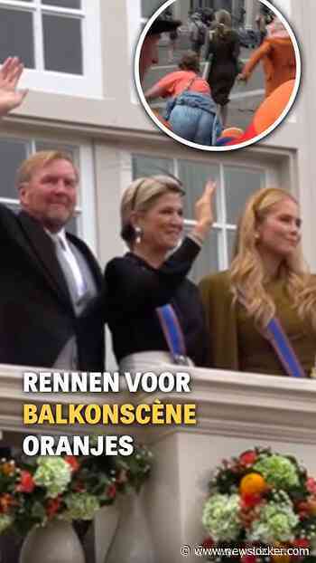 Rennen voor balkonscène Oranjes