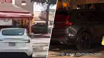 Surveillance shows car crashing into Cuban restaurant in Kendall
