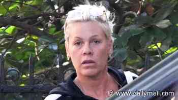 Pink is seen for the first time after Macklemore was cut from Ed Sheeran tour amid row over 'Free Palestine' speech