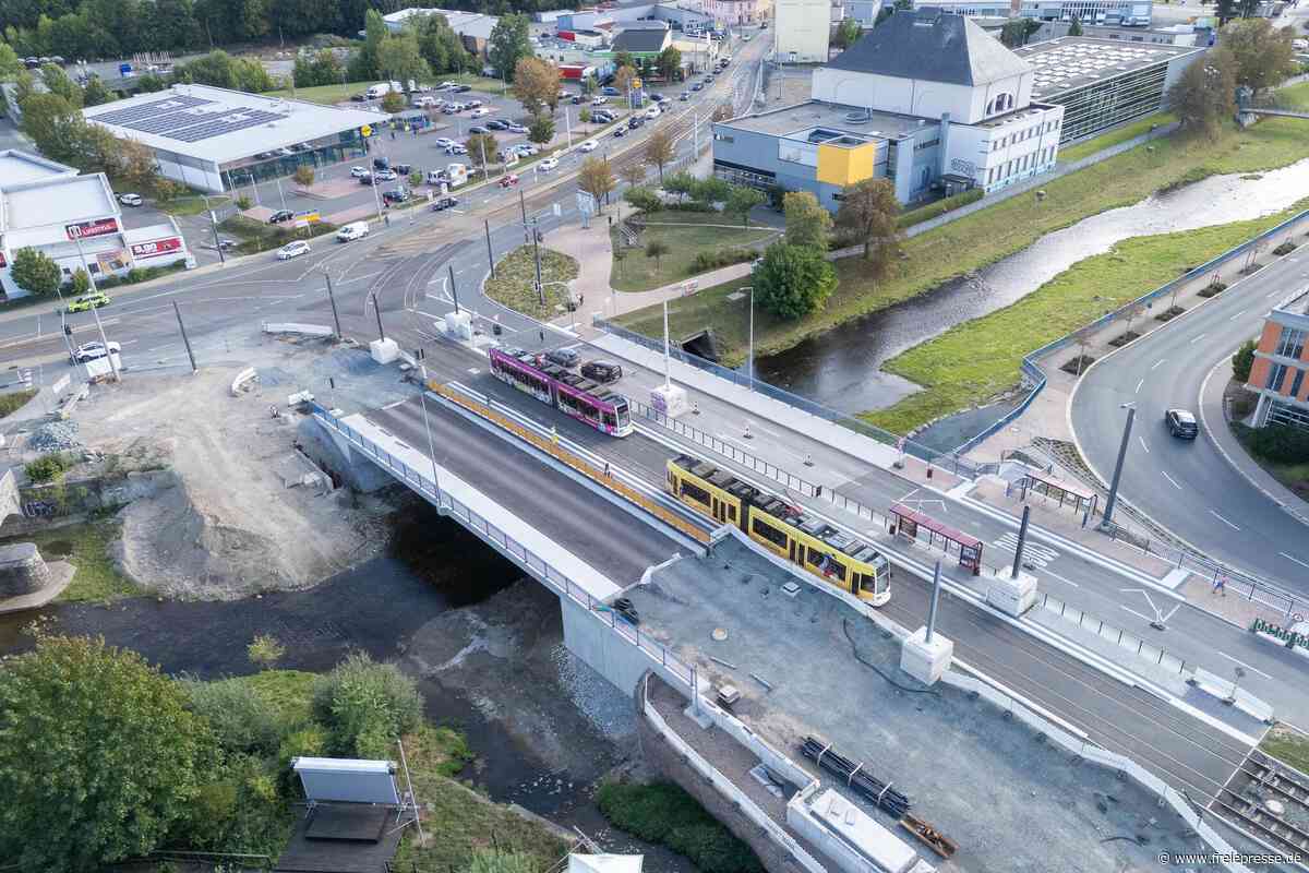 Großbaustelle Neue Elsterbrücke in Plauen: Rathaus nennt Termin für Verkehrsfreigabe