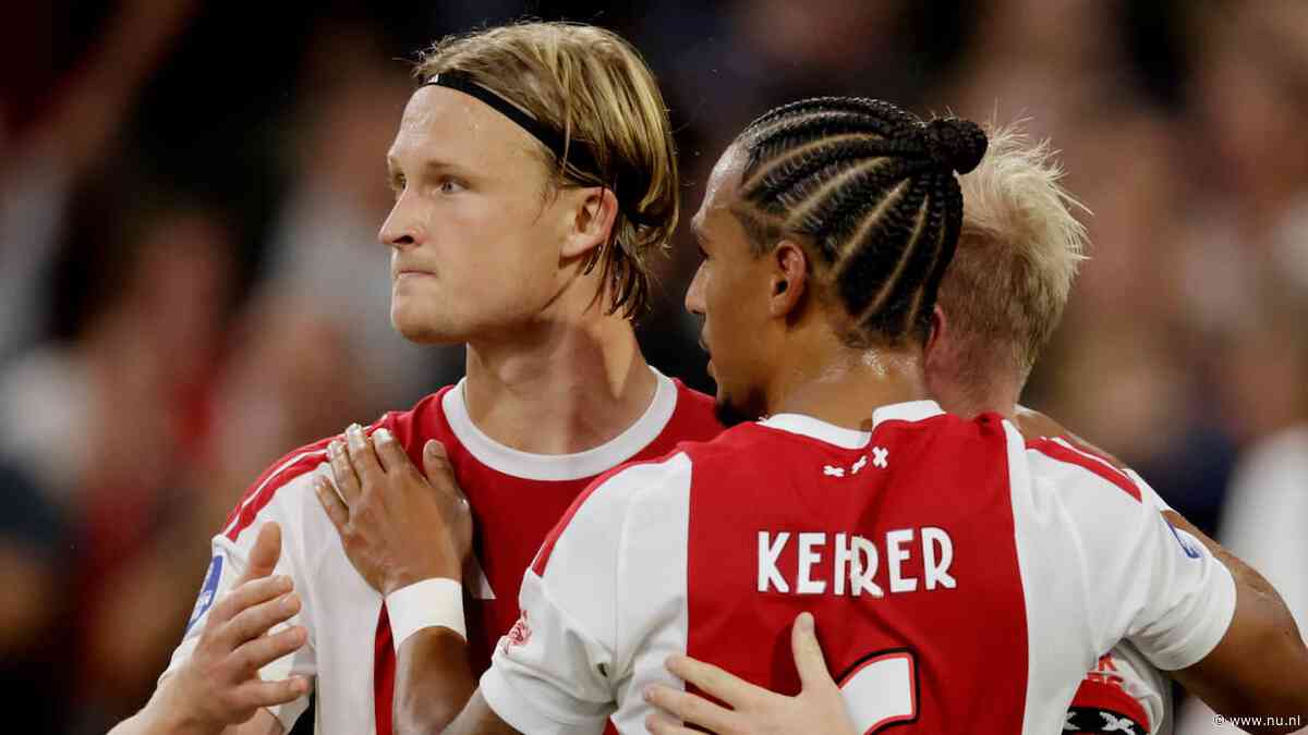 'Derde spits' Dolberg scoort en geeft assists: 'Blij dat ik nog bij Ajax ben'