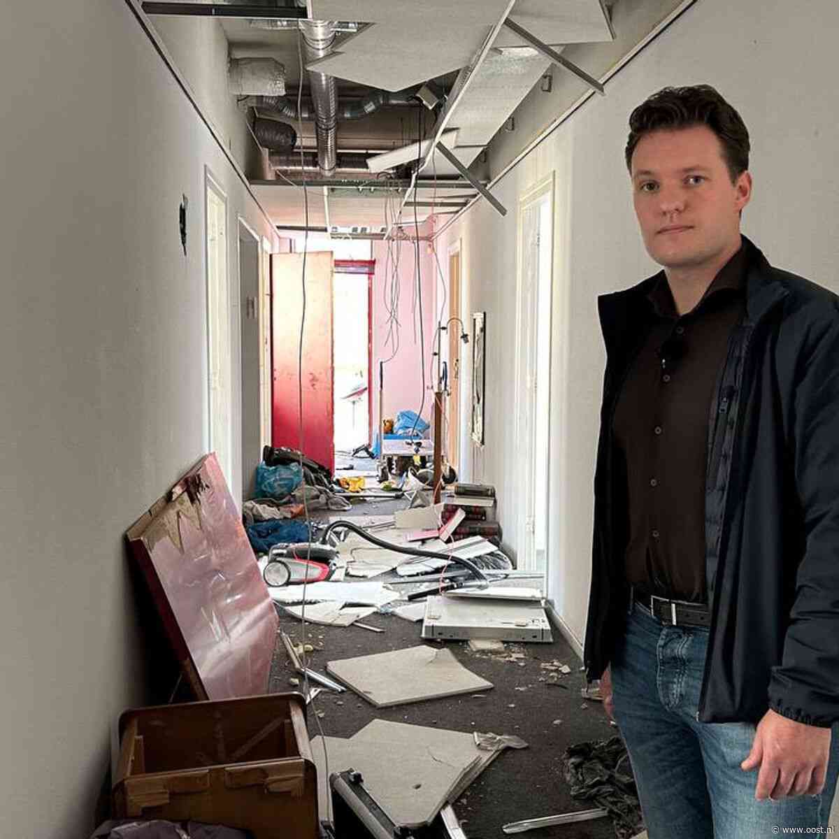 Zwols kantoorpand vernield na vertrek antikrakers: 'Het is een grote ravage'