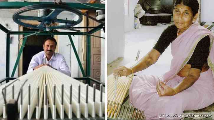 He built a machine that replaced 9000 hand-movements of Pochampally saree weavers