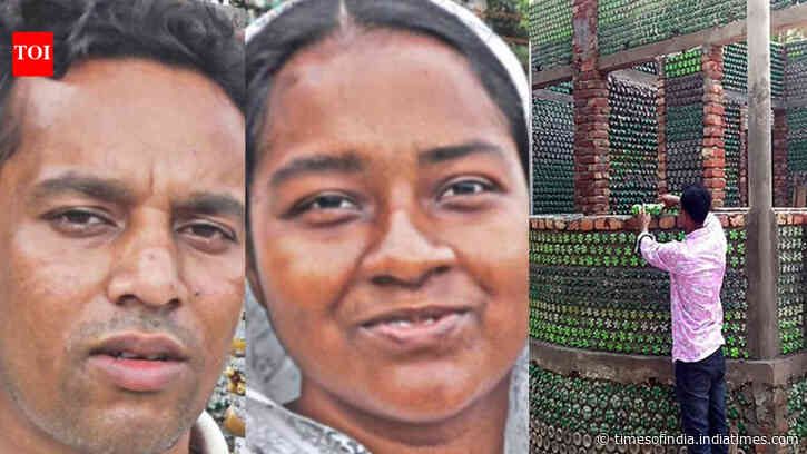 Meet the couple who built a plastic bottle house for their differently-abled son