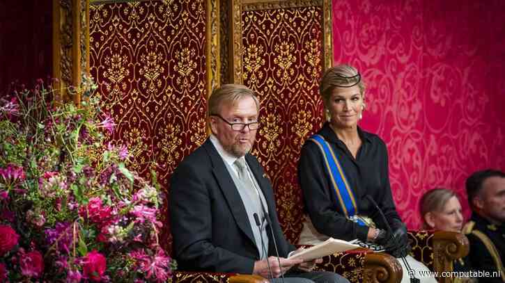 Troonrede legt accent op digitale weerbaarheid en toekomstig verdienvermogen