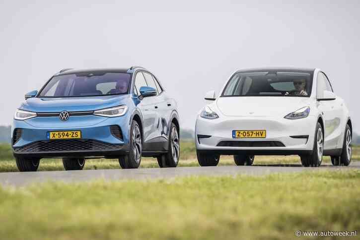 Ruim één op de tien auto's in Nederland is een Volkswagen, slechts één procent is een Tesla