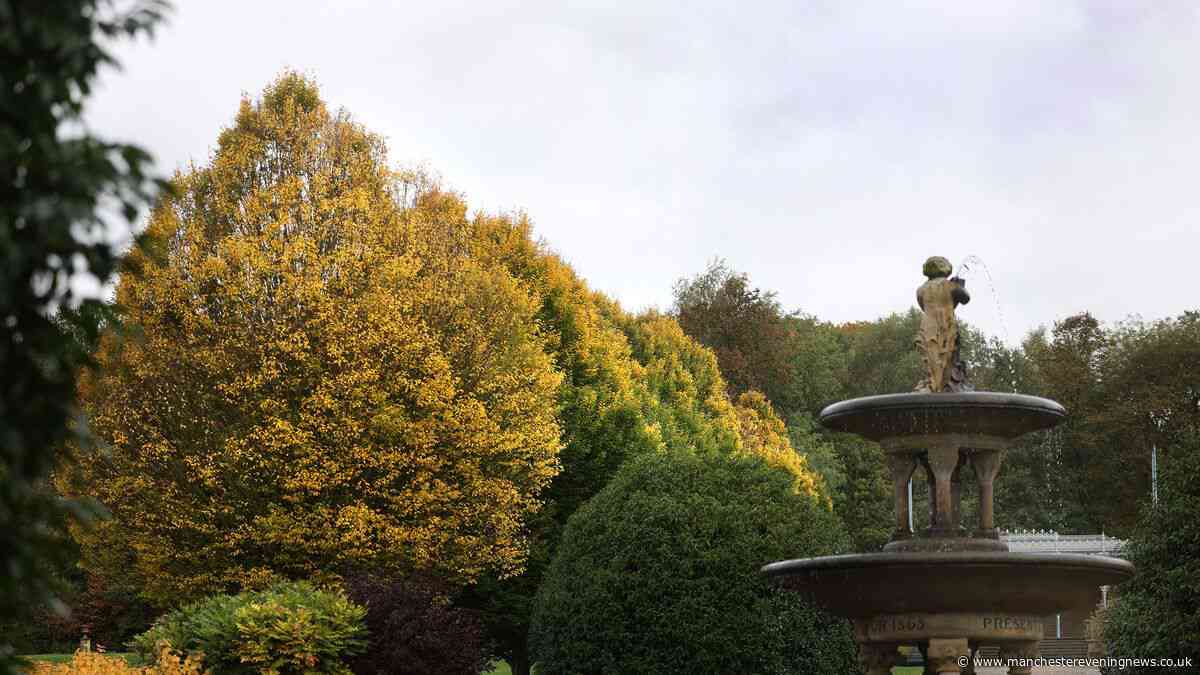 The Victorian park with a boating lake, cafe and some of Greater Manchester's best autumn scenery