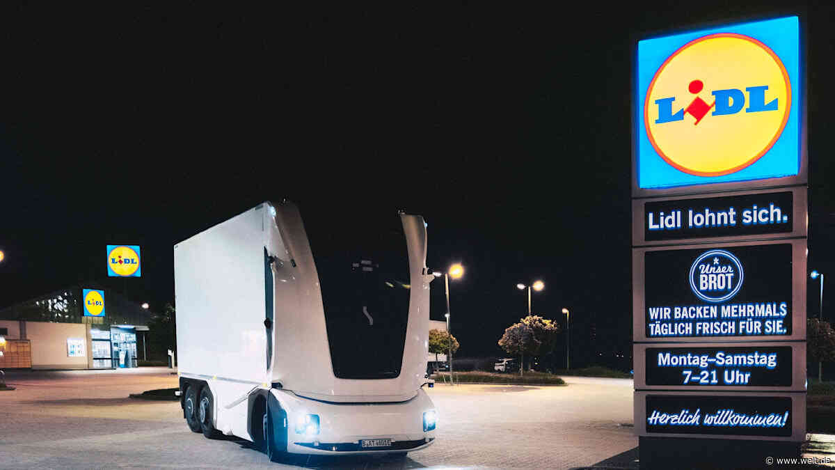 Lidl setzt fahrerlosen Elektro-Lkw auf öffentlichen Straßen ein