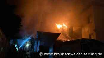 Großbrand in der Braunschweiger Straße in Gifhorn: Vier Einsatzkräfte werden verletzt