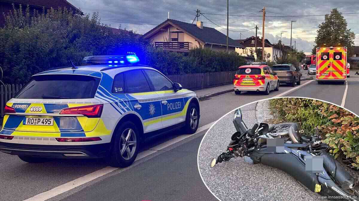 Unfall in Albaching: Moped wird in Kreisverkehr von Mercedes gerammt – Fahrer verletzt