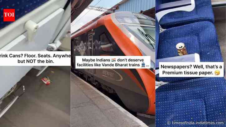 “Maybe Indians don’t deserve Vande Bharat Trains”: Passengers litter despite onboard cleaning
