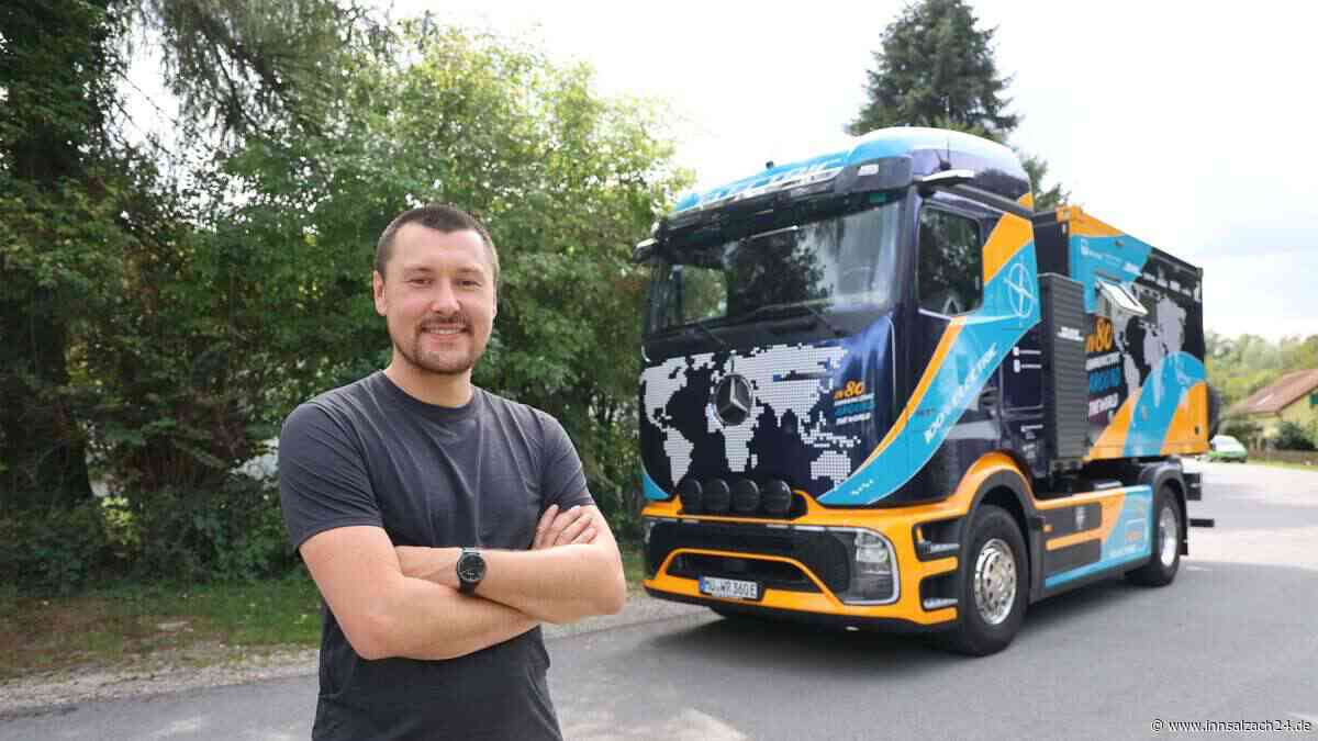 Strom statt Diesel: Mühldorfer Trucker will mit seinem Elektro-Lkw die ganze Welt umrunden
