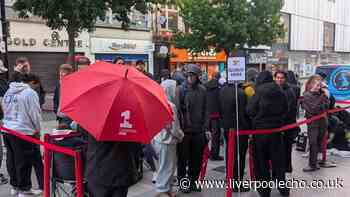 Crowds queued on Lord Street from 10pm to buy £50 item