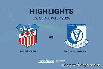 FSV Zwickau – VSG Altglienicke: Die Highlights des Spiels im Video