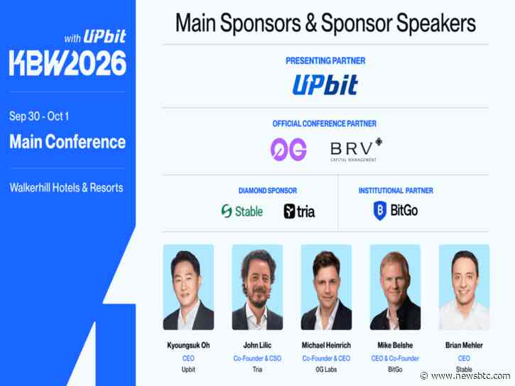 Digital Asset Leaders Converge at KBW2026 as Partner Lineup Unveiled