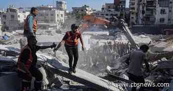 War-damaged Gaza building collapses, killing at least 20 people