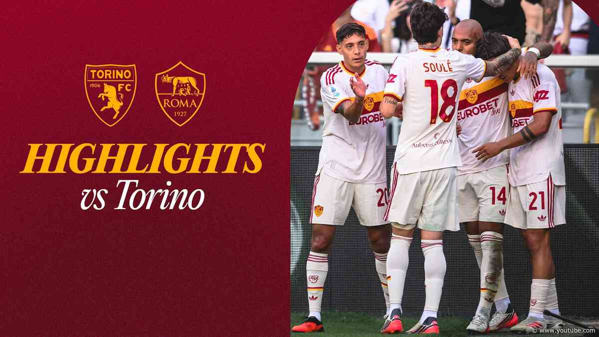 TORINO 0-2 ROMA | SERIE A HIGHLIGHTS 2026-27