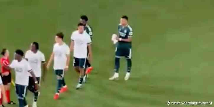 Opvallend: Mbappé en Vinicius doen slechts gedeeltelijk mee met steunbetuiging