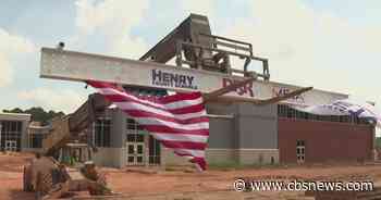 Henry County STEM High School reaches major construction milestone