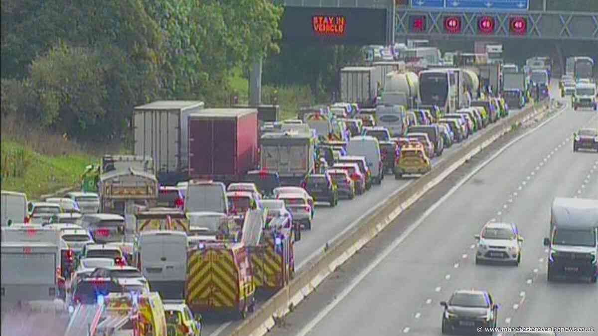 M56 crash LIVE as emergency services respond to five-vehicle pile-up near Manchester Airport with drivers told to stay away