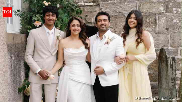 Suriya and Jyotika renew wedding vows, share inside pics from special celebration