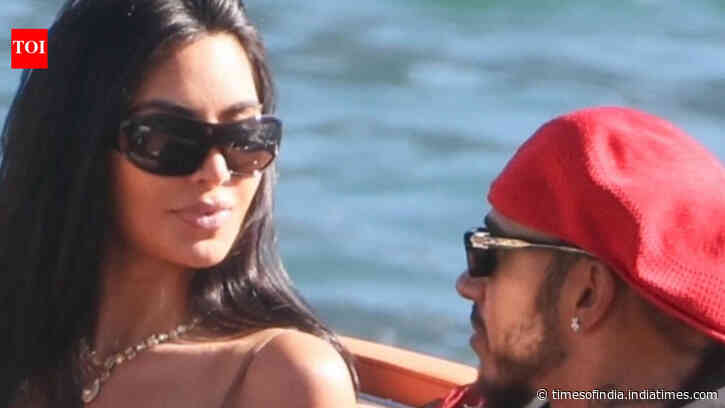 Lewis Hamilton and Kim Kardashian enjoy Lake Como boat ride and visit Villa Balbianello