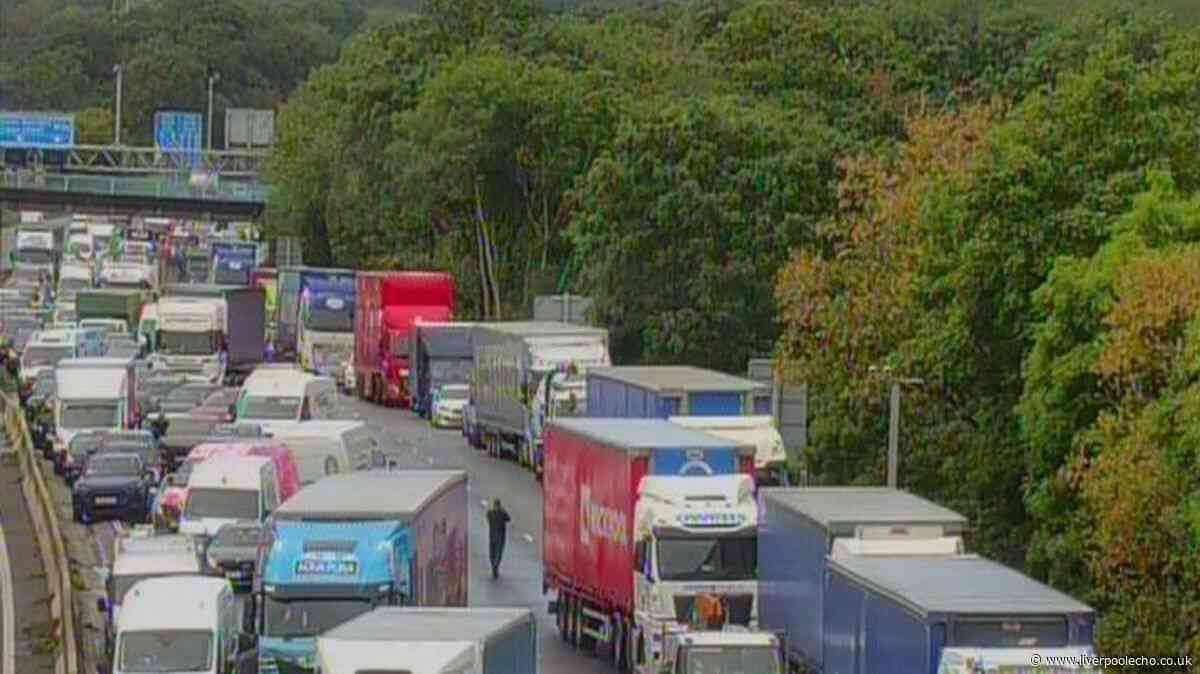 M56 closed live updates after crash involving lorry, flatbed truck and three cars near Manchester Airport
