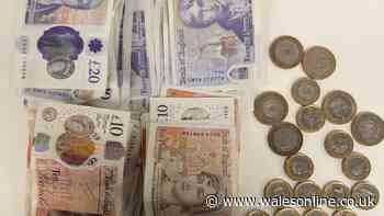Man arrested after being found with cash and drugs in Newport