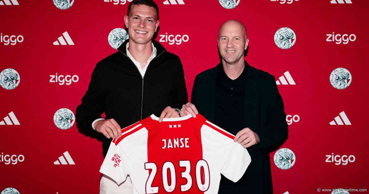 Janse blij met nieuw contract bij Ajax: 'Dat spreekt wel heel veel vertrouwen uit'