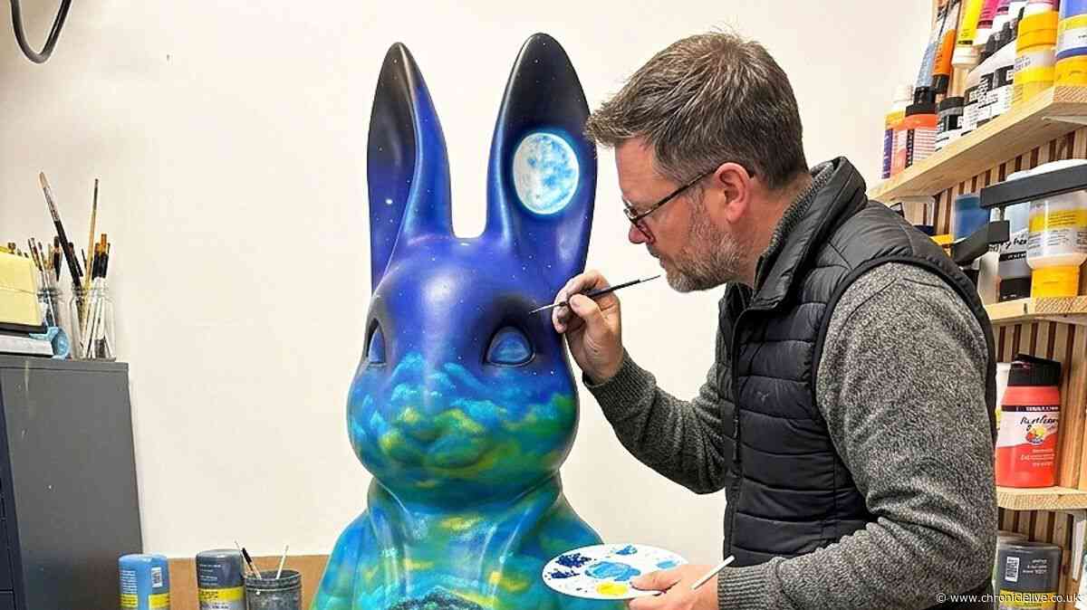 Sycamore Gap themed Peter Rabbit sculpture to be auctioned three years after Northumberland tree felling