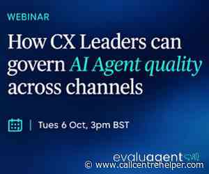 How CX Leaders Can Govern AI Agent Quality Across Channels – Webinar