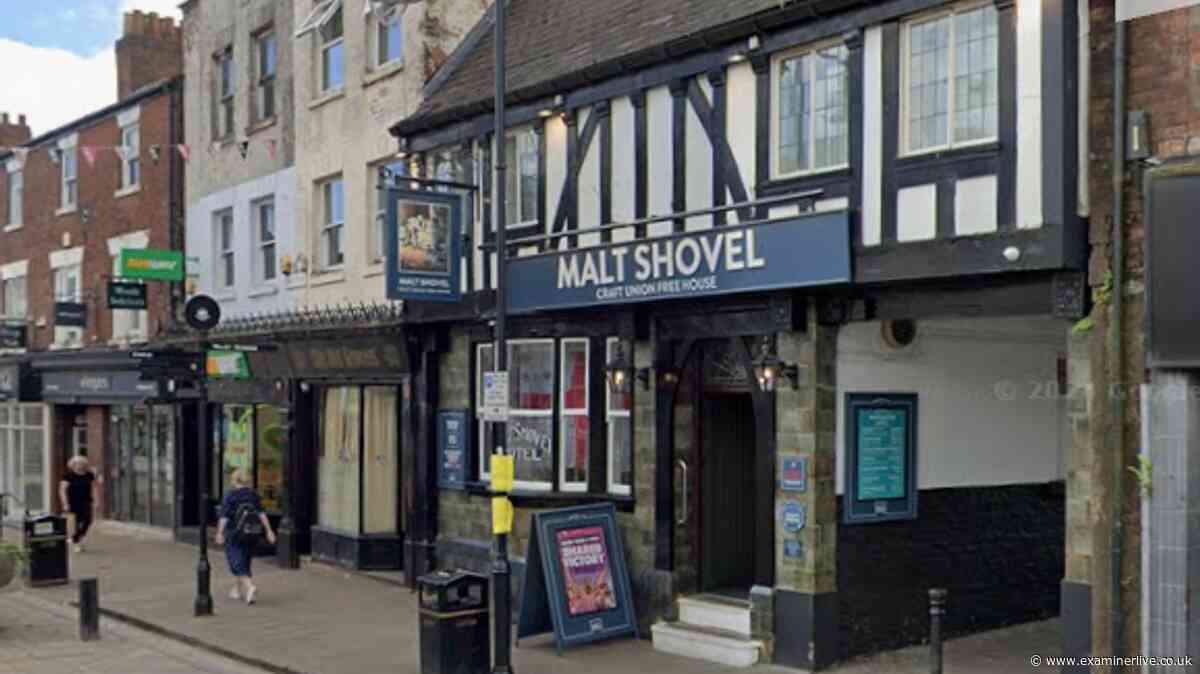 Violence erupts as couple throw man to floor, kick and punch him outside pub