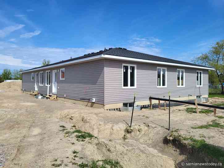 Forest four-plex nearing completion as Sarnia tiny home project gears up
