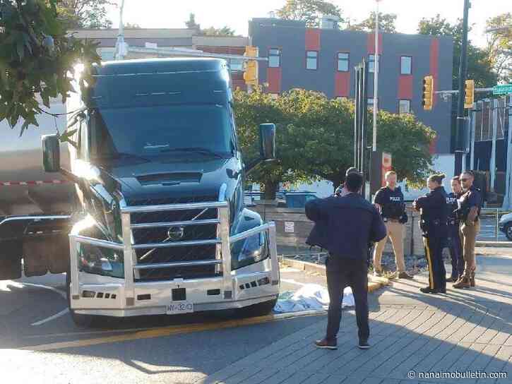 One man dead after incident involving truck in downtown Nanaimo