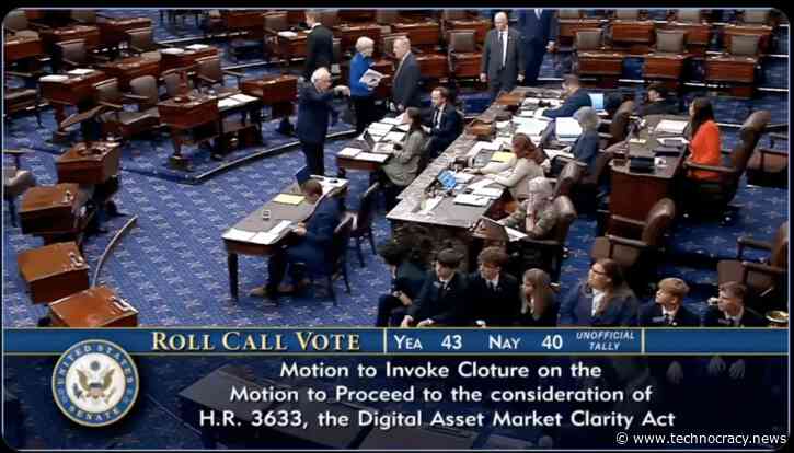 DOA: CLARITY Act Torched By Senate Vote, Technocrats Are Livid But Not Deterred