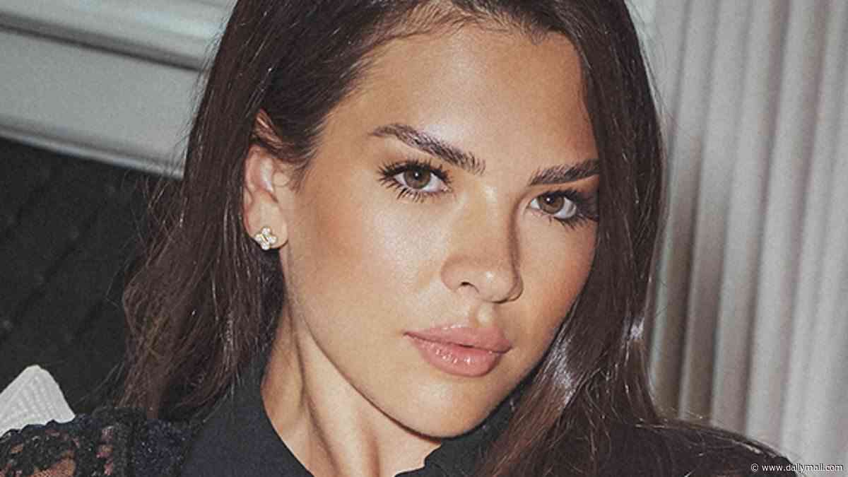 Gemma Owen channels country chic before slipping into a sexy backless cut out gown as she models her debut Lipsy London collection