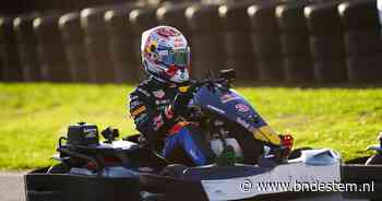 Max Verstappen voltooit in razend tempo unieke kartuitdaging op Silverstone