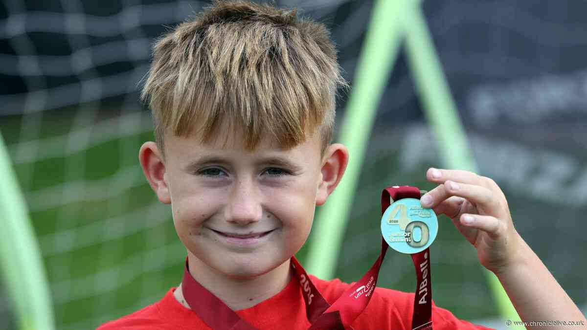 Brave 10-year-old battles grief and serious injury to raise thousands at Junior Great North Run