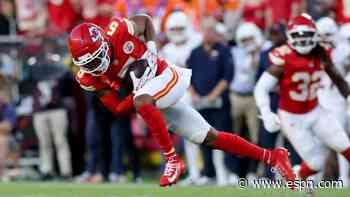 Chiefs rookie Delane, reinjured on first INT, on track to play vs. Colts