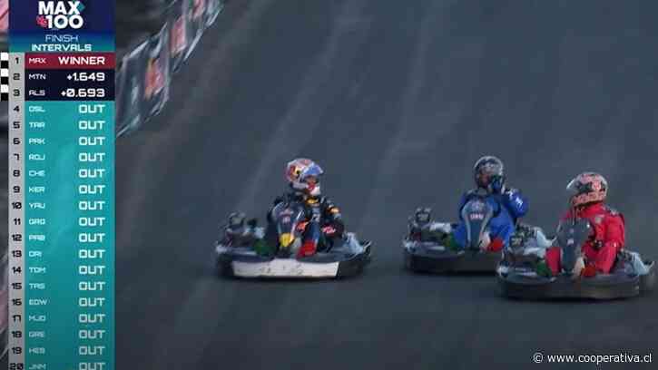 Uno contra 100: Max Verstappen ganó inédita carrera de karting tras una impecable remontada