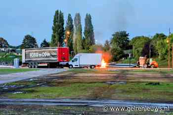 Melding van brandende bestelbus blijkt kampvuur