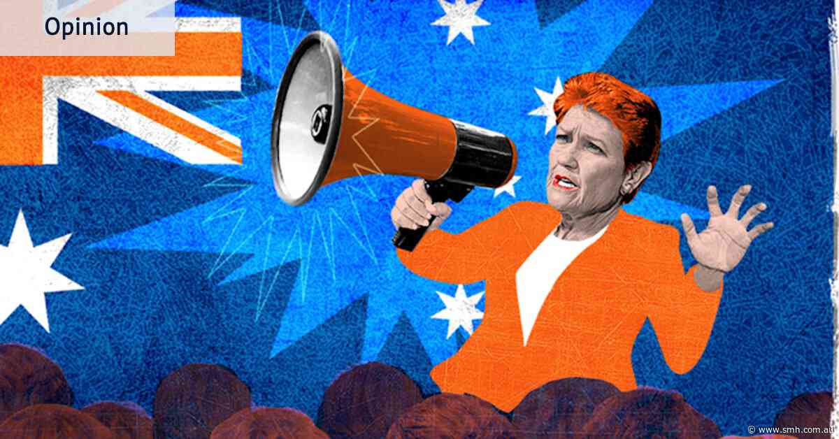 The radical is becoming normal under Hanson. If you’re not worried, you should be