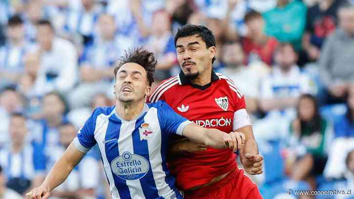 Suazo fue titular en triunfo que llevó a Sevilla a la parte alta de la liga española