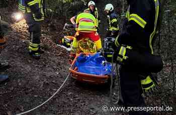 FW-EN: Feuerwehr rettet gestürzte Person aus Wald