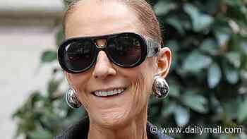 Celine Dion's bodyguard gets back to work as he gives her a boost while she greets fans outside her hotel days after he was spotted helping her out