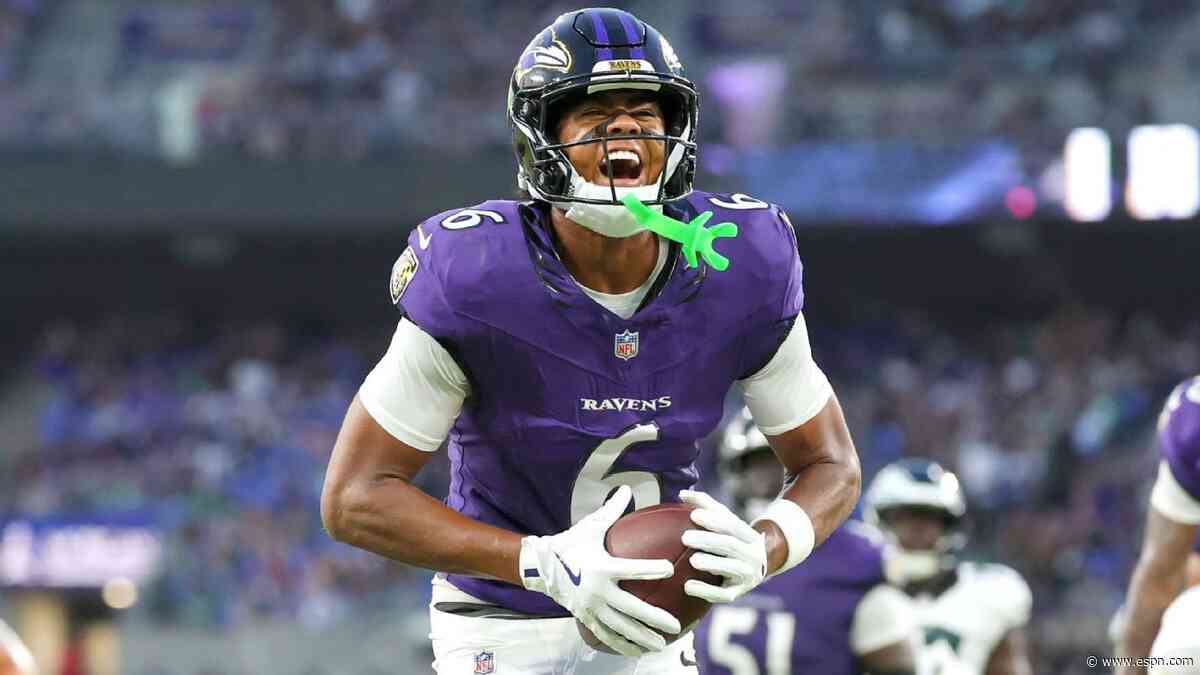 Ravens place rookie Lane on IR, face potential WR shortage in Week 2