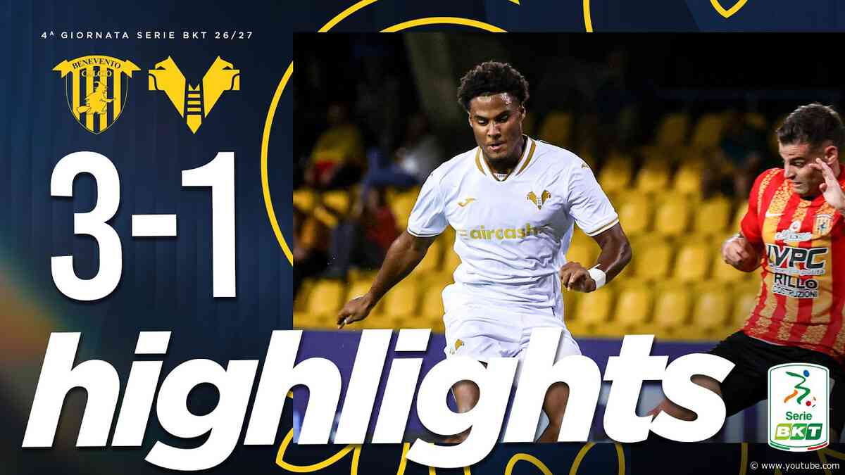 Highlights Serie BKT 2026/27 | Benevento-Hellas Verona 3-1