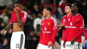 These are desperate days for Man United: After derby defeat and academy star JJ Gabriel's public snub, it gets even worse for Michael Carrick as Brighton fight back to knock them out of the Carabao Cup