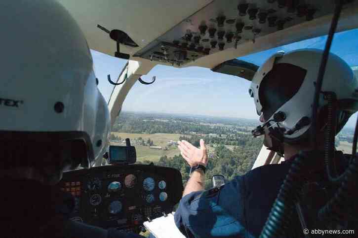 Low flying helicopter checks Fortis gas lines for leaks across B.C.