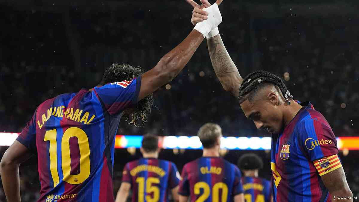 FC Barcelona wint in duel met drie penalty's en blijft foutloos in La Liga